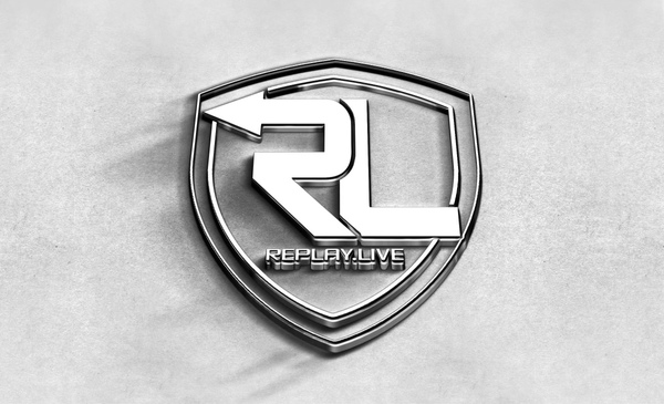 large replay logo